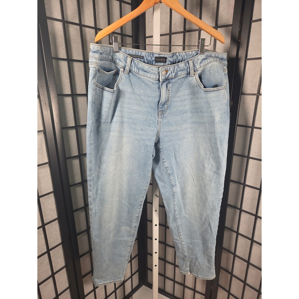 Talbots Everyday Relaxed Jeans Light Wash Denim High Rise Size‎ 18W